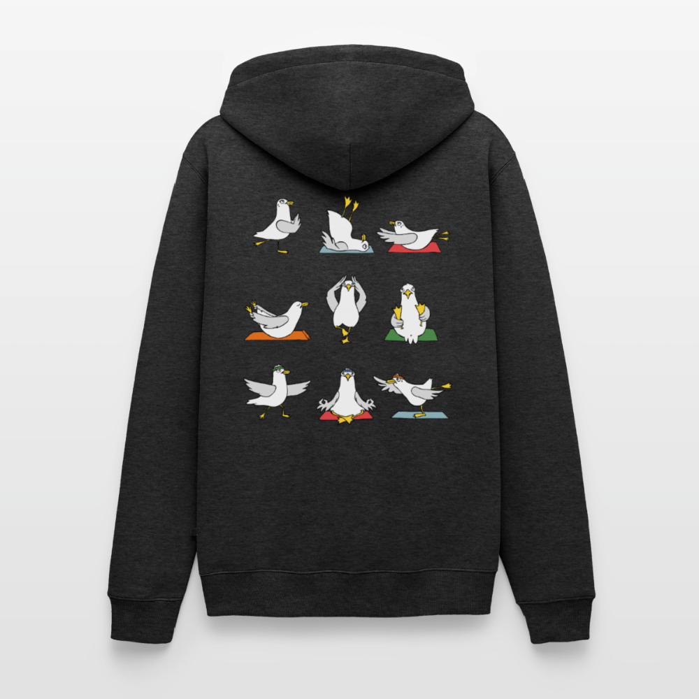 Yoga Möwen - Unisex Premium Hoodie - Anthrazit meliert