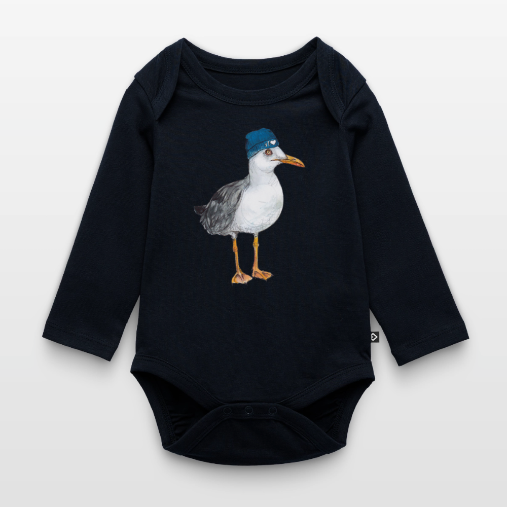 Hauk Original - Baby Bio-Langarm-Body - Navy