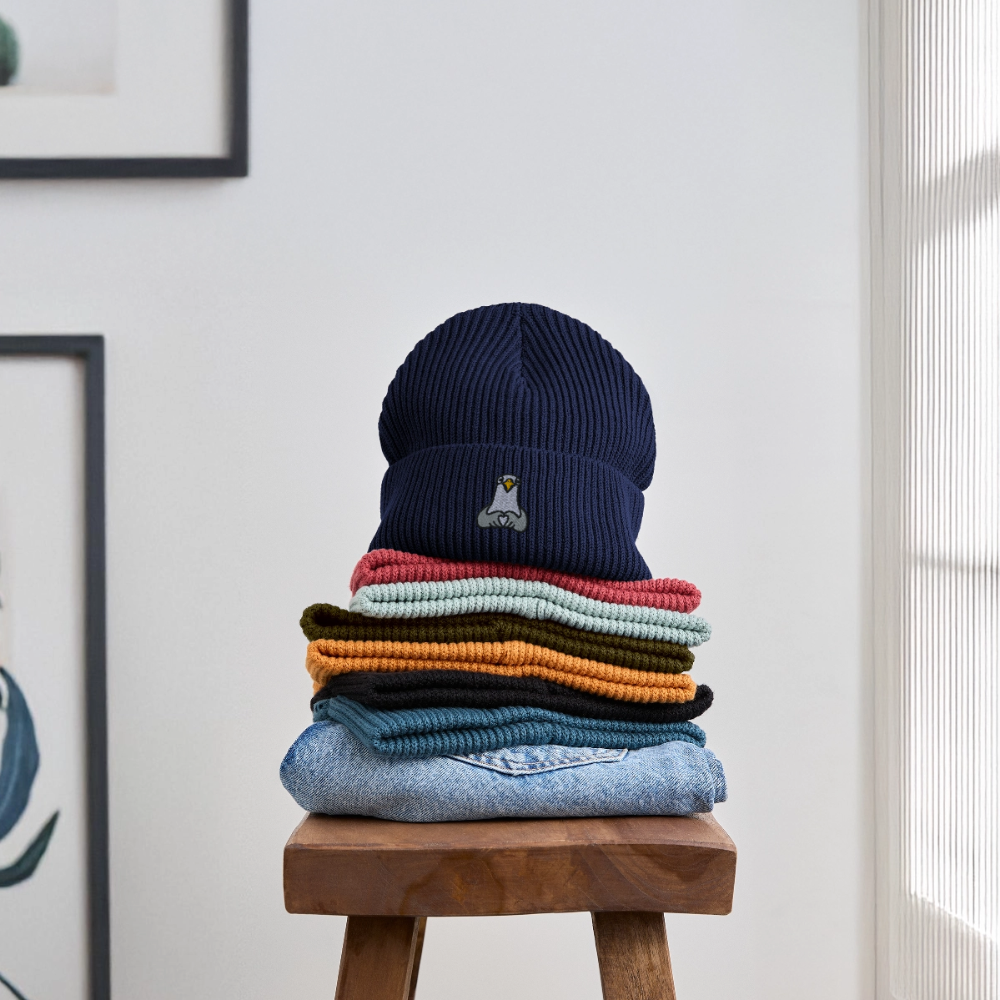 Lovebird - Unisex Bio FISHERMAN BEANIE - Navy