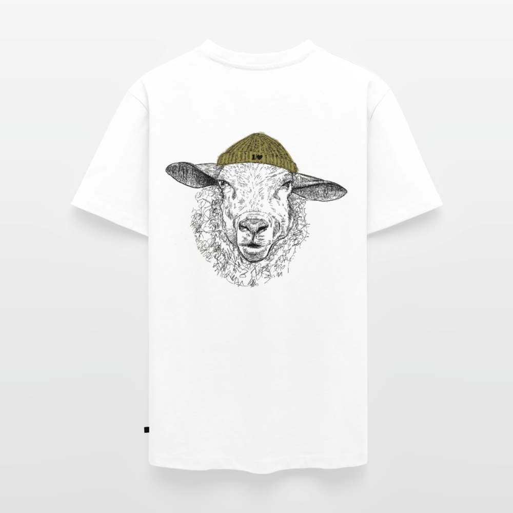 Wolle Schaf - Unisex Premium T-Shirt - Weiß