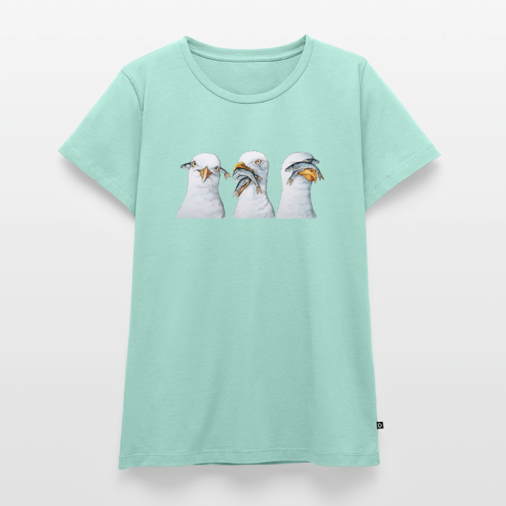 Drei weise Möwen - Frauen Premium T-Shirt - Mint