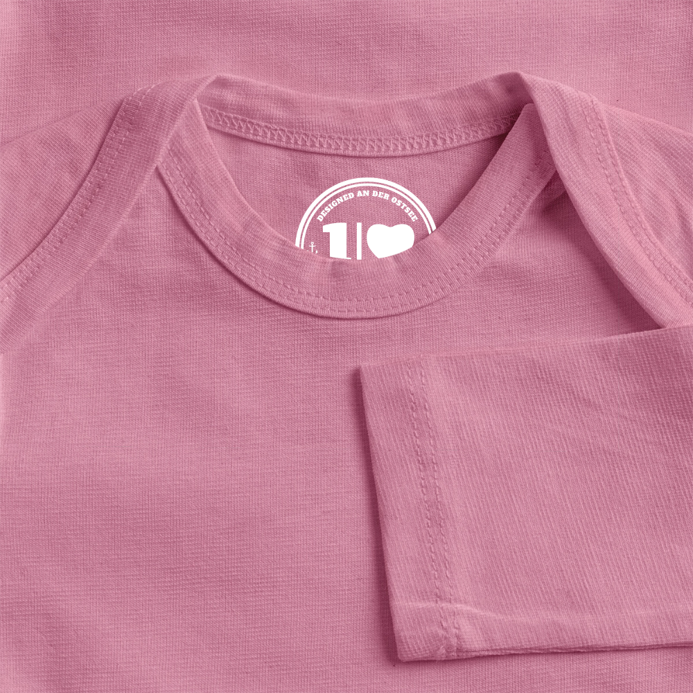 Team Dreist - Baby Bio-Langarm-Body - Mauve
