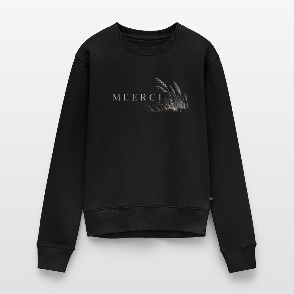 MEERCI - Frauen Premium Pullover - Schwarz