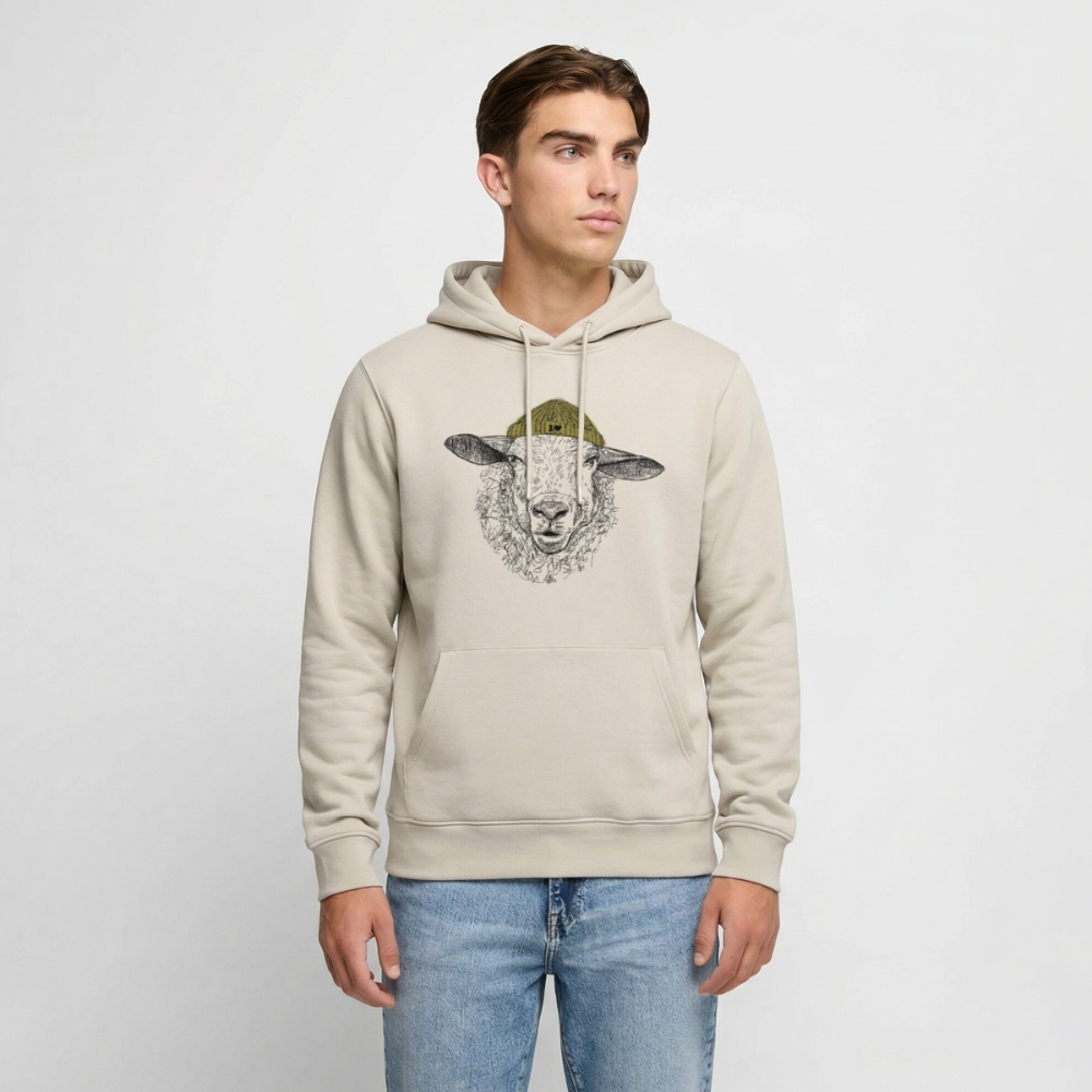 Wolle Schaf - Unisex Premium Hoodie - Beige