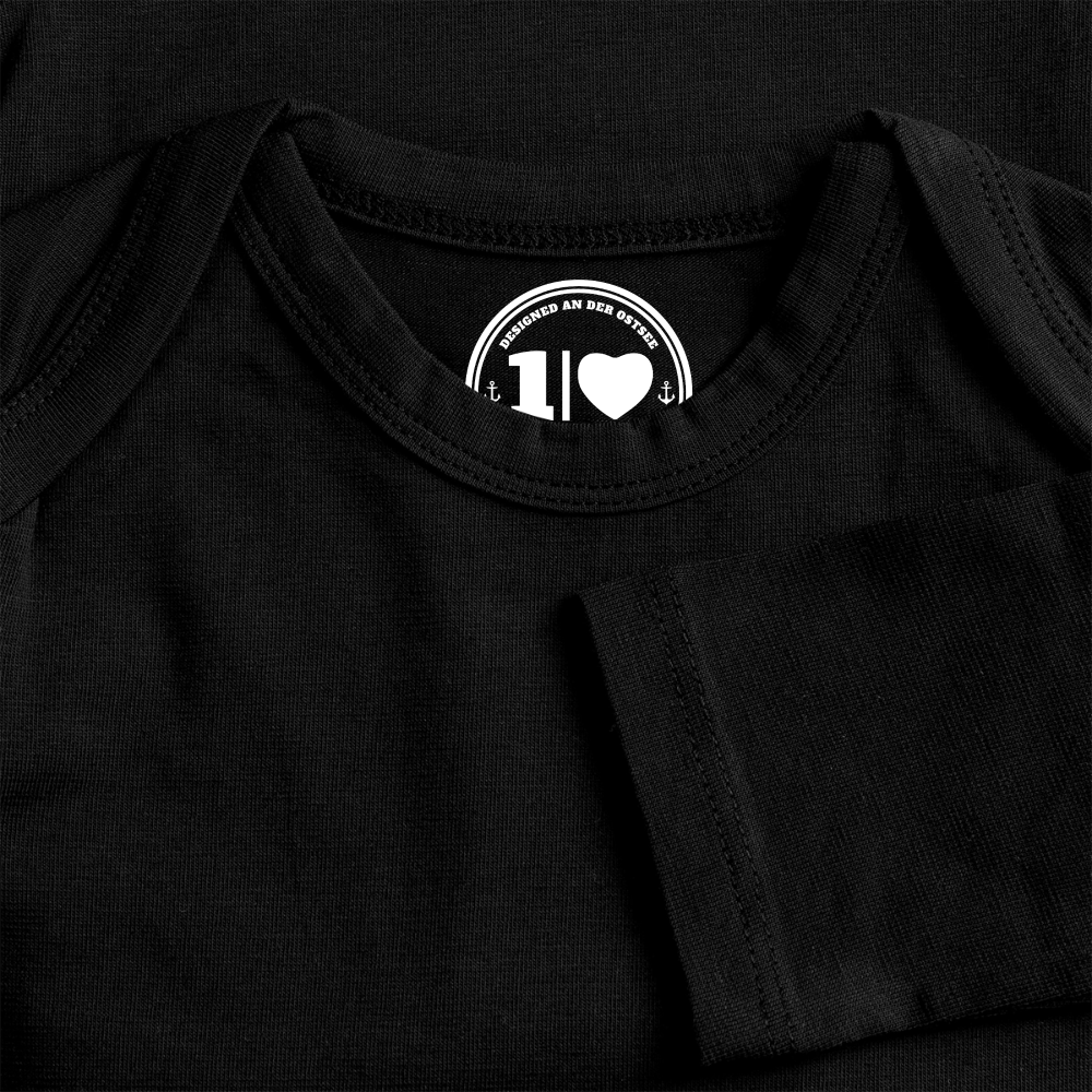 Hauk Original - Baby Bio-Langarm-Body - Schwarz