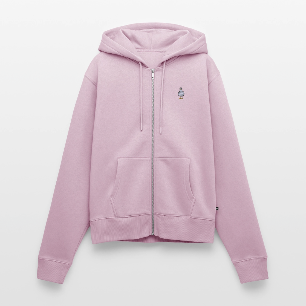 Gestickte Möwe - Frauen Premium Kapuzenjacke - Altrosa