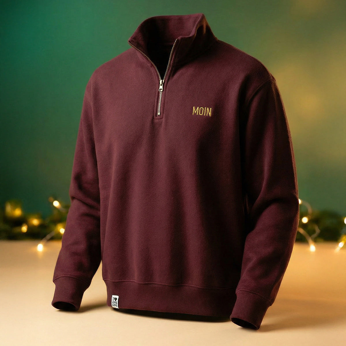 Moin Stick - Unisex Premium Zipper | 100% Bio-Baumwolle | Edler Stick