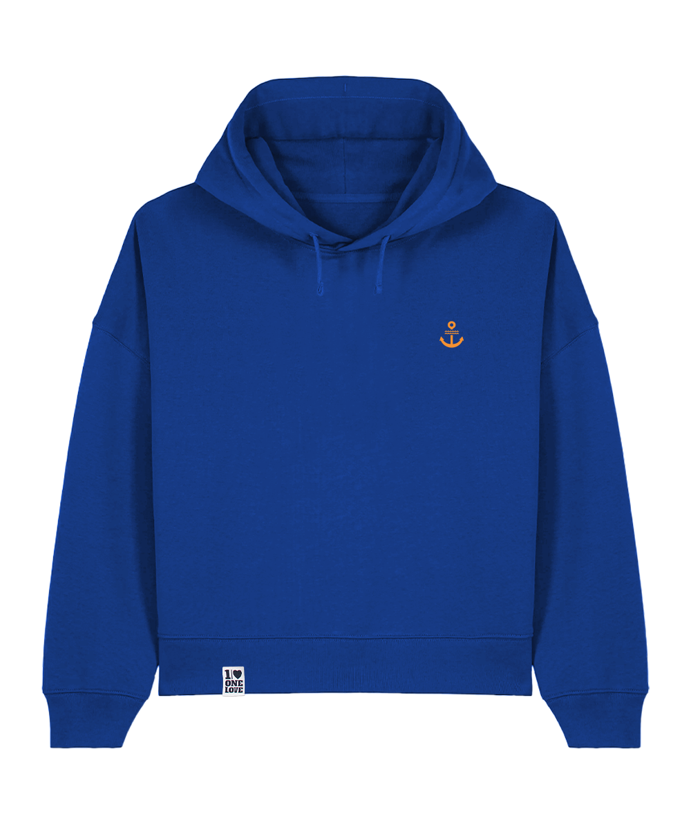 Unser Klassiker - Damen Premium Hoodie | Bio-Baumwolle | Edler Stick