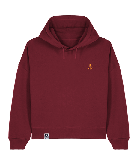 Unser Klassiker - Damen Premium Hoodie | Bio-Baumwolle | Edler Stick