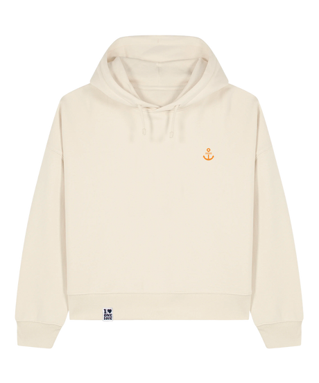 Unser Klassiker - Damen Premium Hoodie | Bio-Baumwolle | Edler Stick