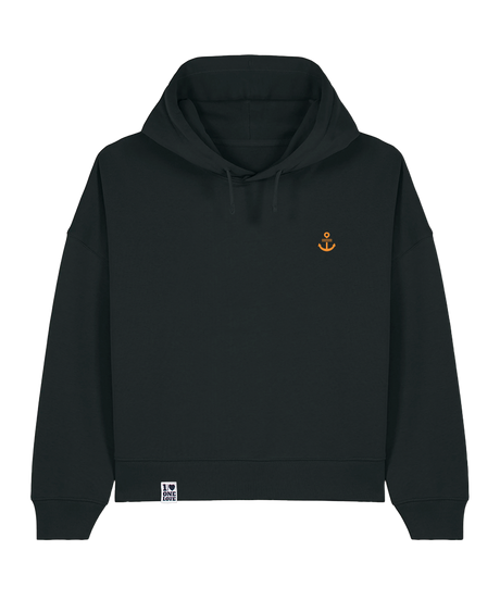 Unser Klassiker - Damen Premium Hoodie | Bio-Baumwolle | Edler Stick