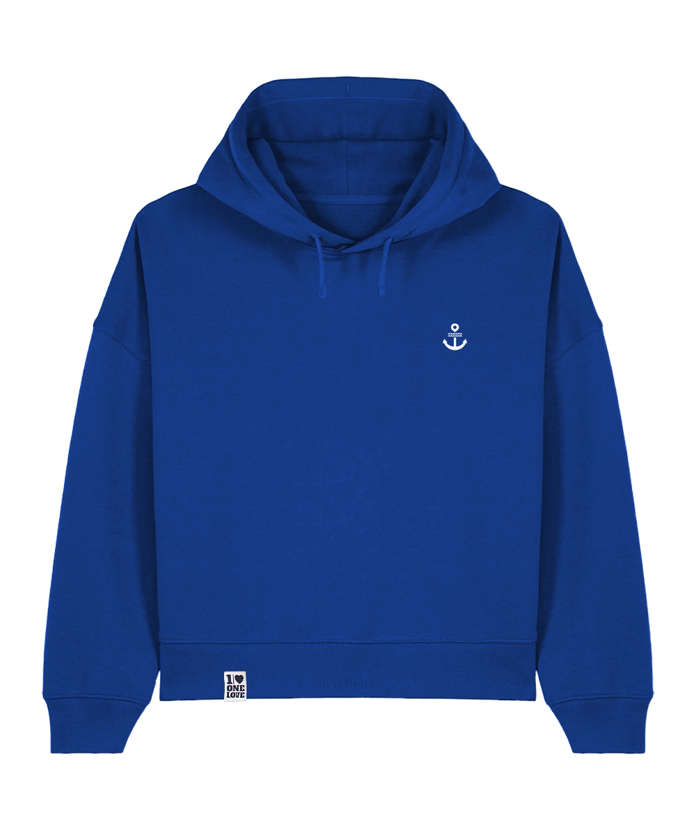 Unser Klassiker - Damen Premium Hoodie | Bio-Baumwolle | Edler Stick