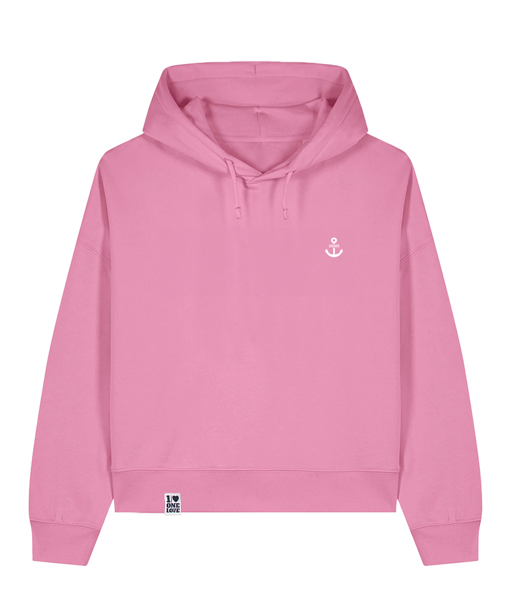 Unser Klassiker - Damen Premium Hoodie | Bio-Baumwolle | Edler Stick