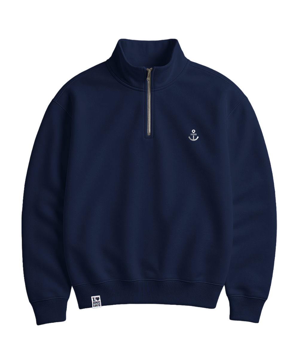 Unser Klassiker - Unisex Premium Zipper | 100% Bio-Baumwolle | Edler Stick