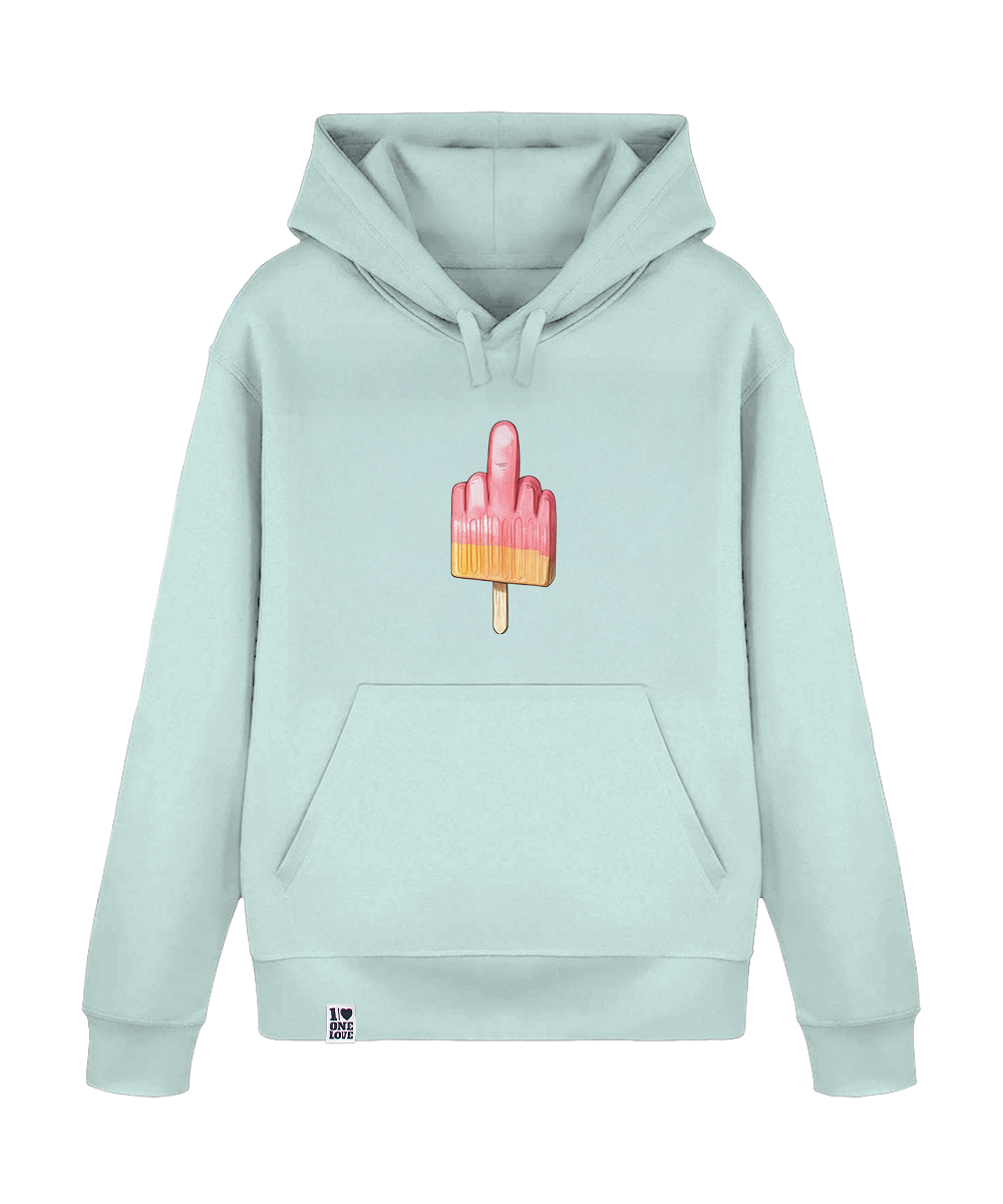 Mittelfinger-Eis - Unisex Premium Hoodie | Bio-Baumwolle