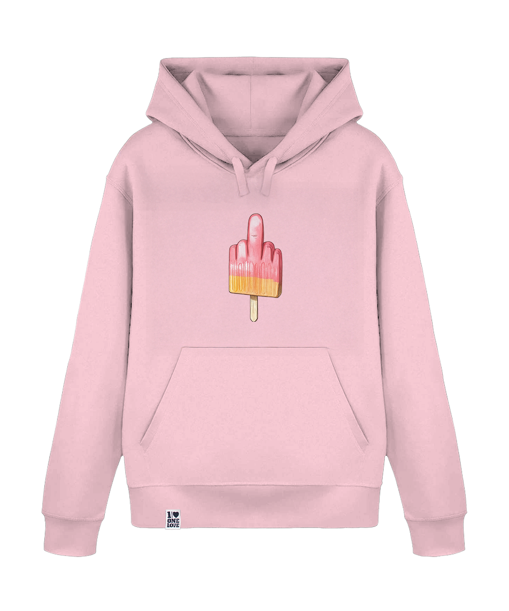 Mittelfinger-Eis - Unisex Premium Hoodie | Bio-Baumwolle