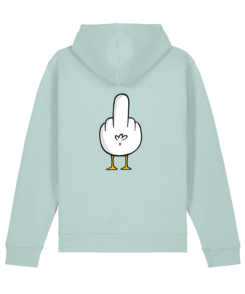 F**k You Möwe - Unisex Premium Hoodie | Bio-Baumwolle | Backprint