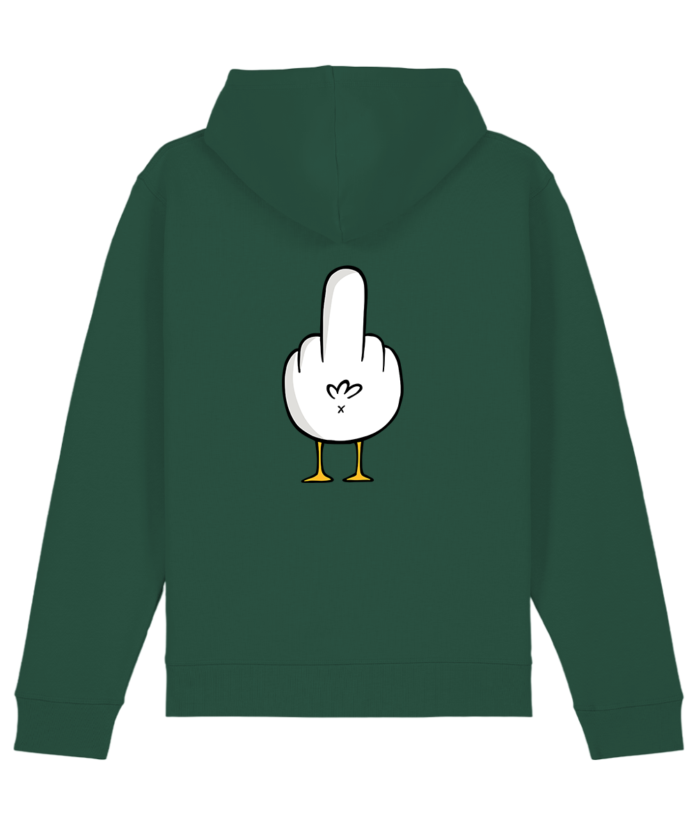 F**k You Möwe - Unisex Premium Hoodie | Bio-Baumwolle | Backprint