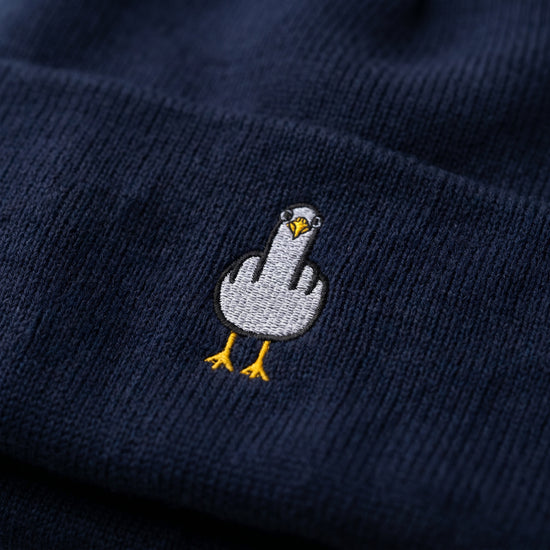 F**k You Möwe - Bestickte Wintermütze