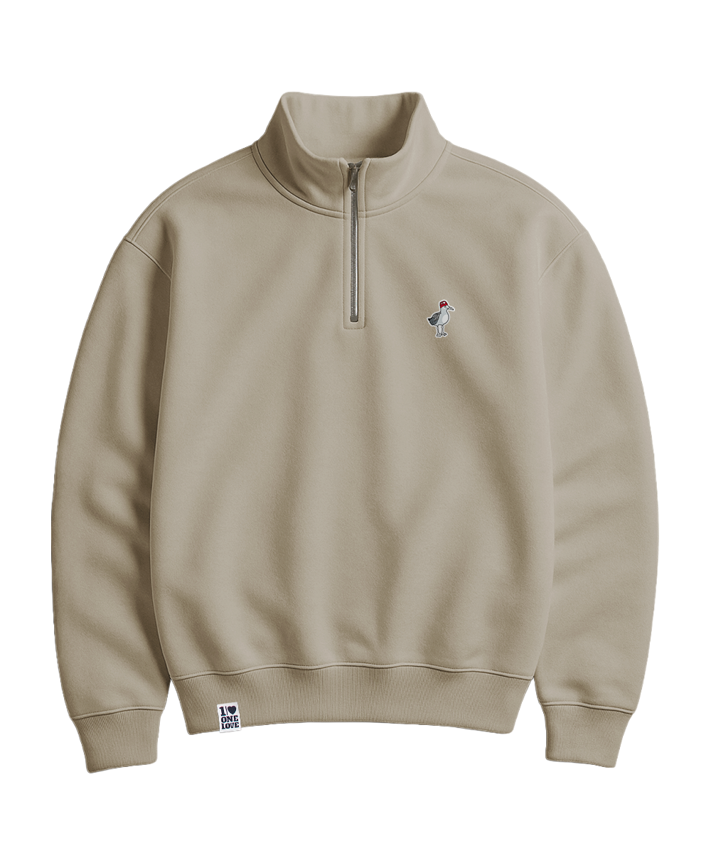 Hauk - Unisex Premium Zipper | 100% Bio-Baumwolle | Edler Stick