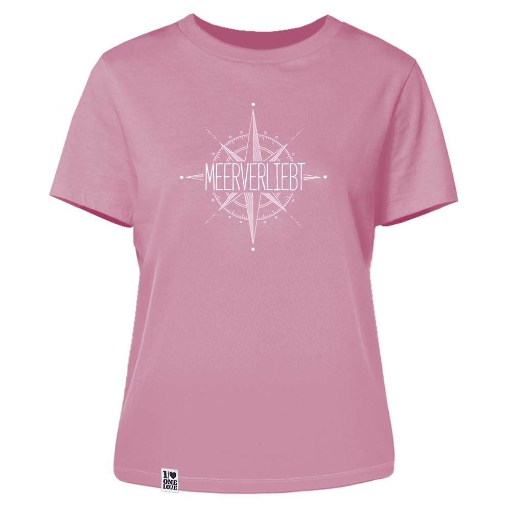 Meerverliebt Kompass - Damen Shirt | 100% Bio-Baumwolle