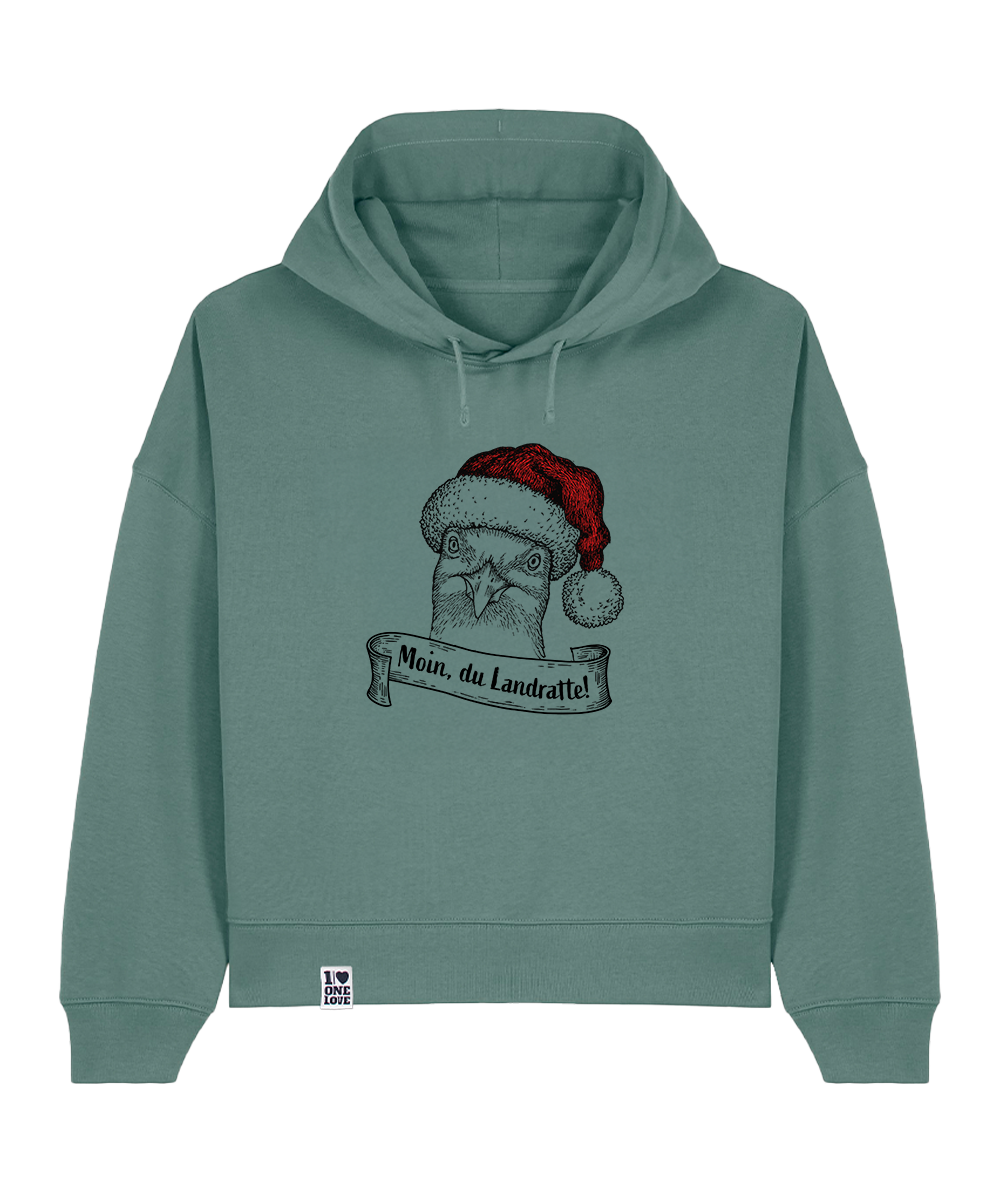 Moin, du Landratte! - Damen Premium Hoodie | Bio-Baumwolle | XMAS EDITION