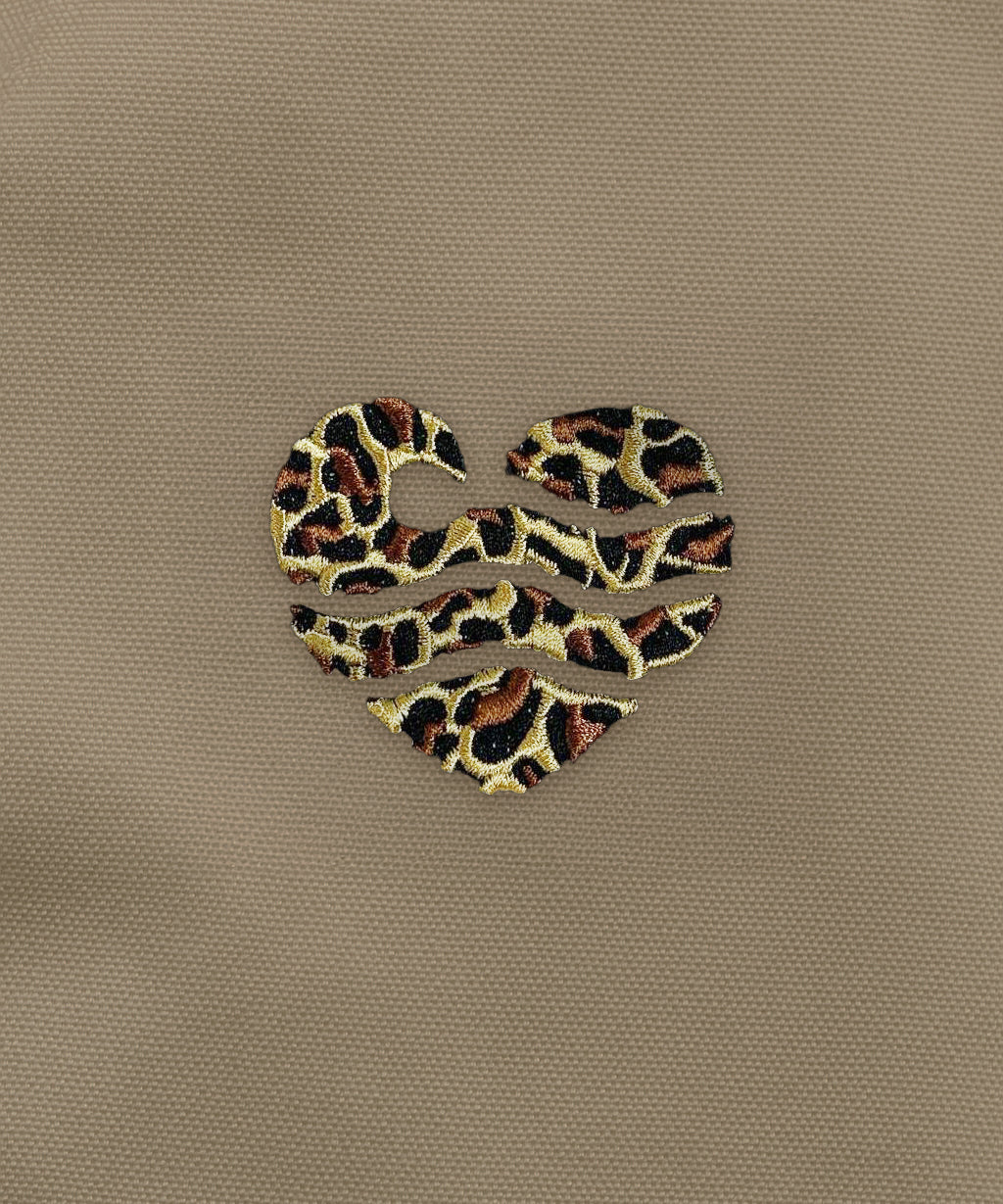 Leo-Wellenherz - Unisex Premium Zipper | 100% Bio-Baumwolle | Edler Stick