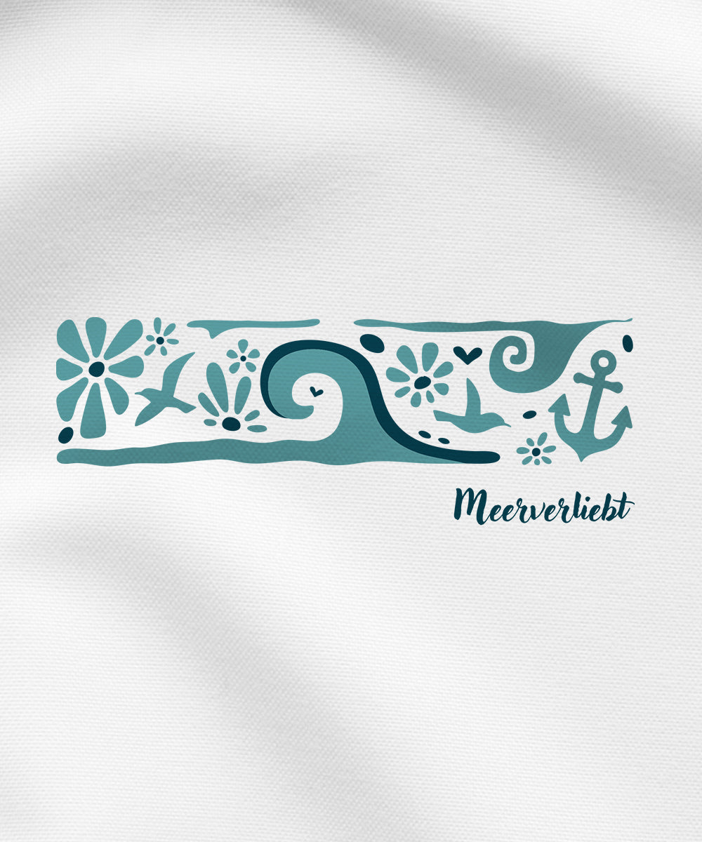 Meerverliebt Welle - Damen Premium Shirt | 100% Bio-Baumwolle