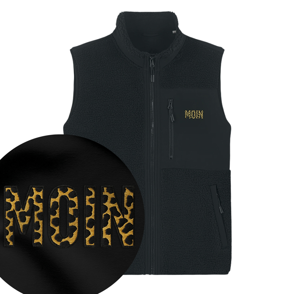 Leo-Moin Stick - Unisex Teddyweste | Edler Stick