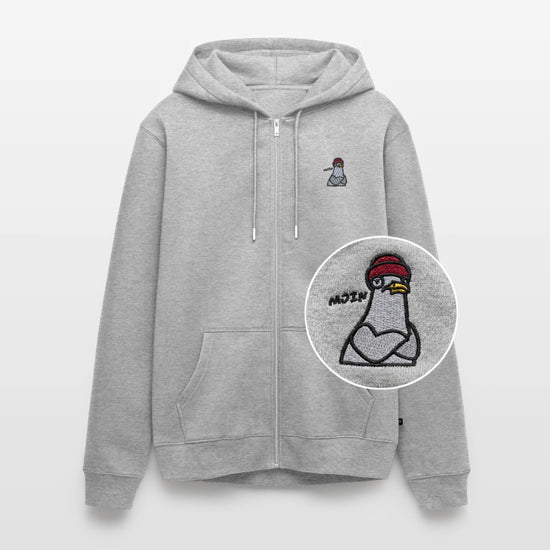Moin Möwe Stick - Unisex Premium Kapuzenjacke