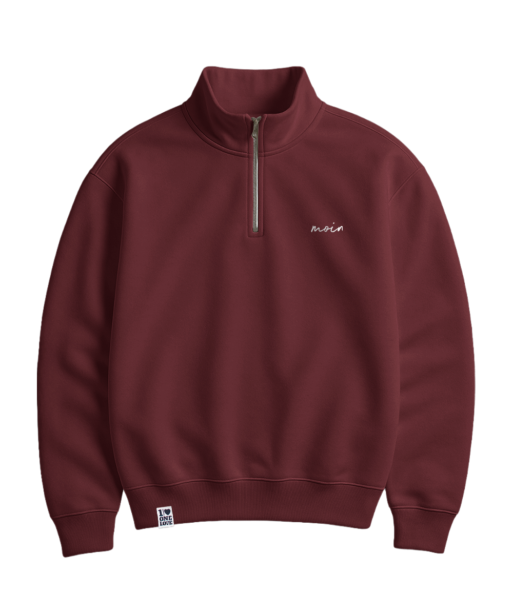 Moin - Unisex Premium Zipper | 100% Bio-Baumwolle | Edler Stick