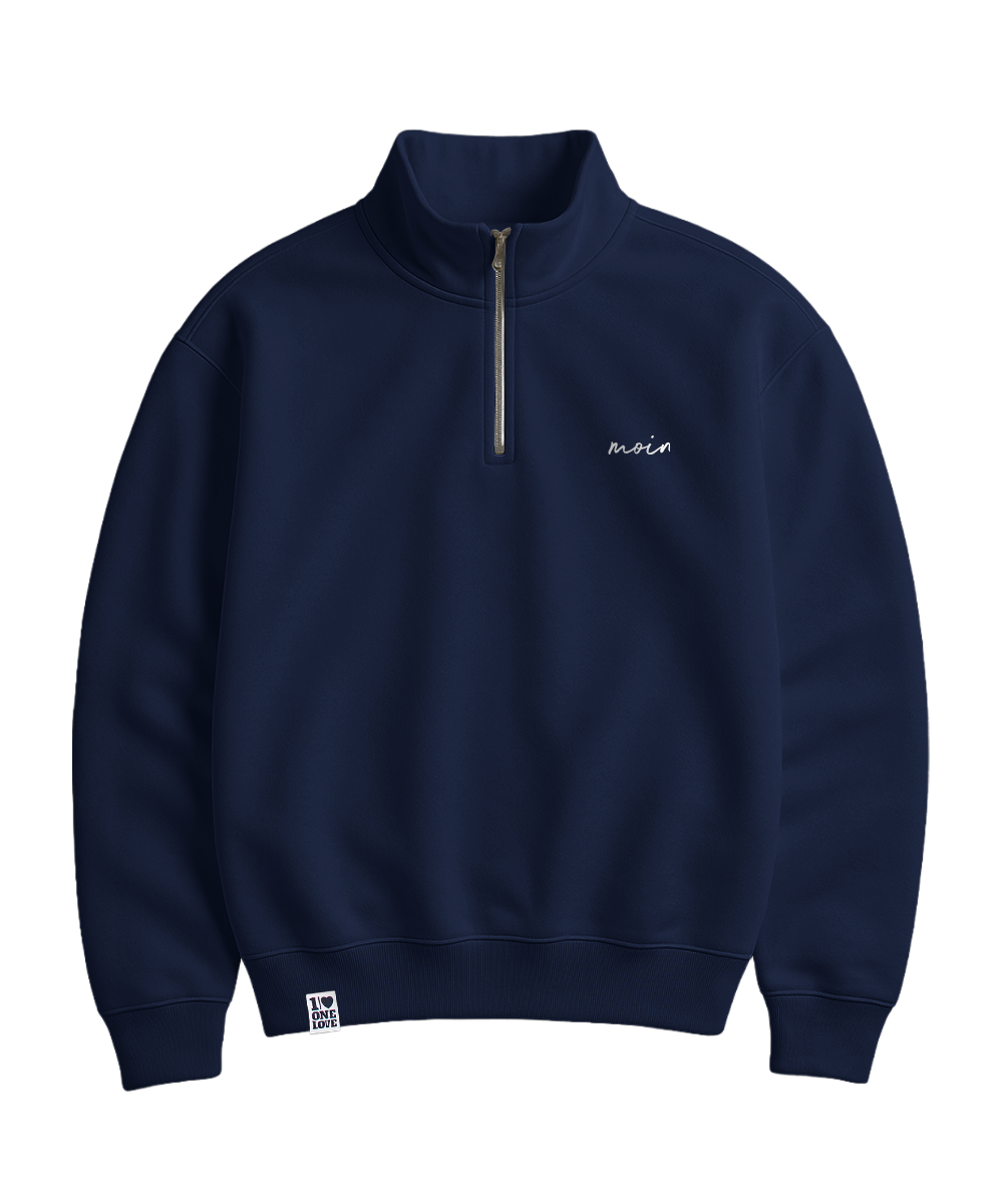 Moin - Unisex Premium Zipper | 100% Bio-Baumwolle | Edler Stick