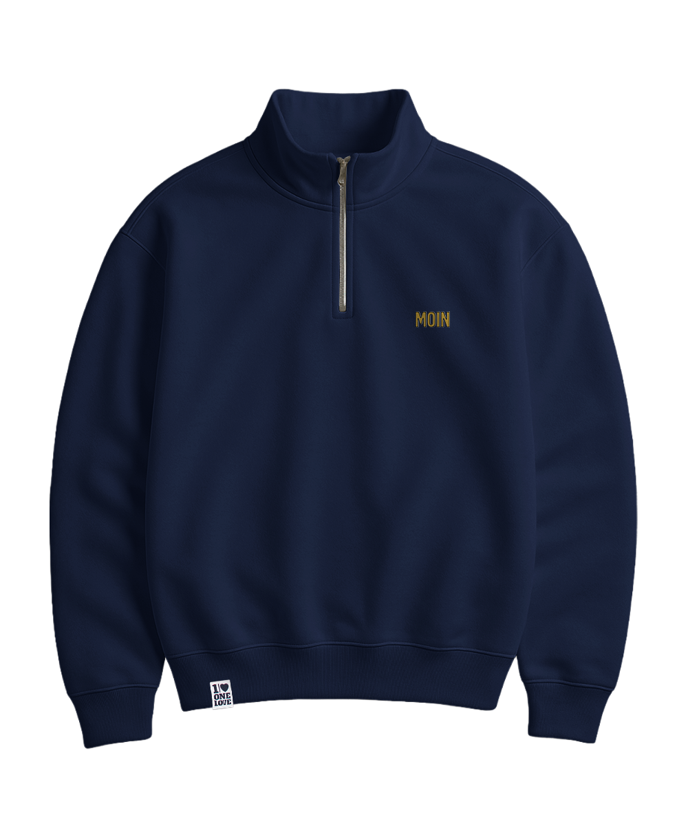 Moin Stick - Unisex Premium Zipper | 100% Bio-Baumwolle | Edler Stick