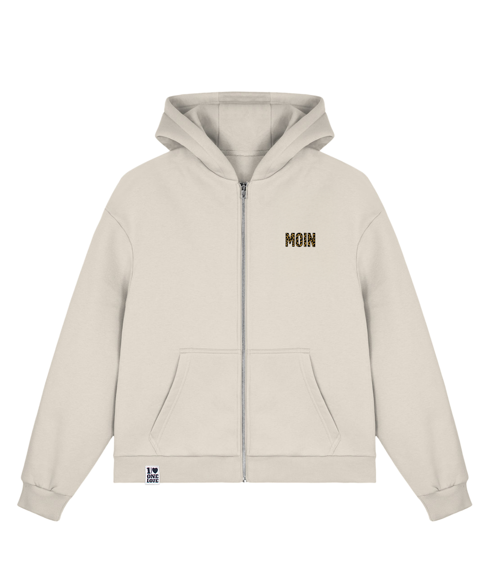 Leo Moin - Sweatjacke | Bio-Baumwolle | Edler Stick