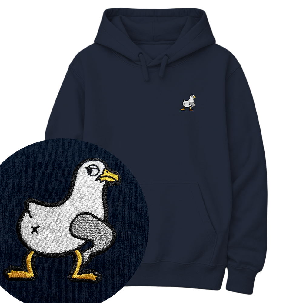 Möwe - Unisex Premium Hoodie | Bio-Baumwolle | Edler Stick