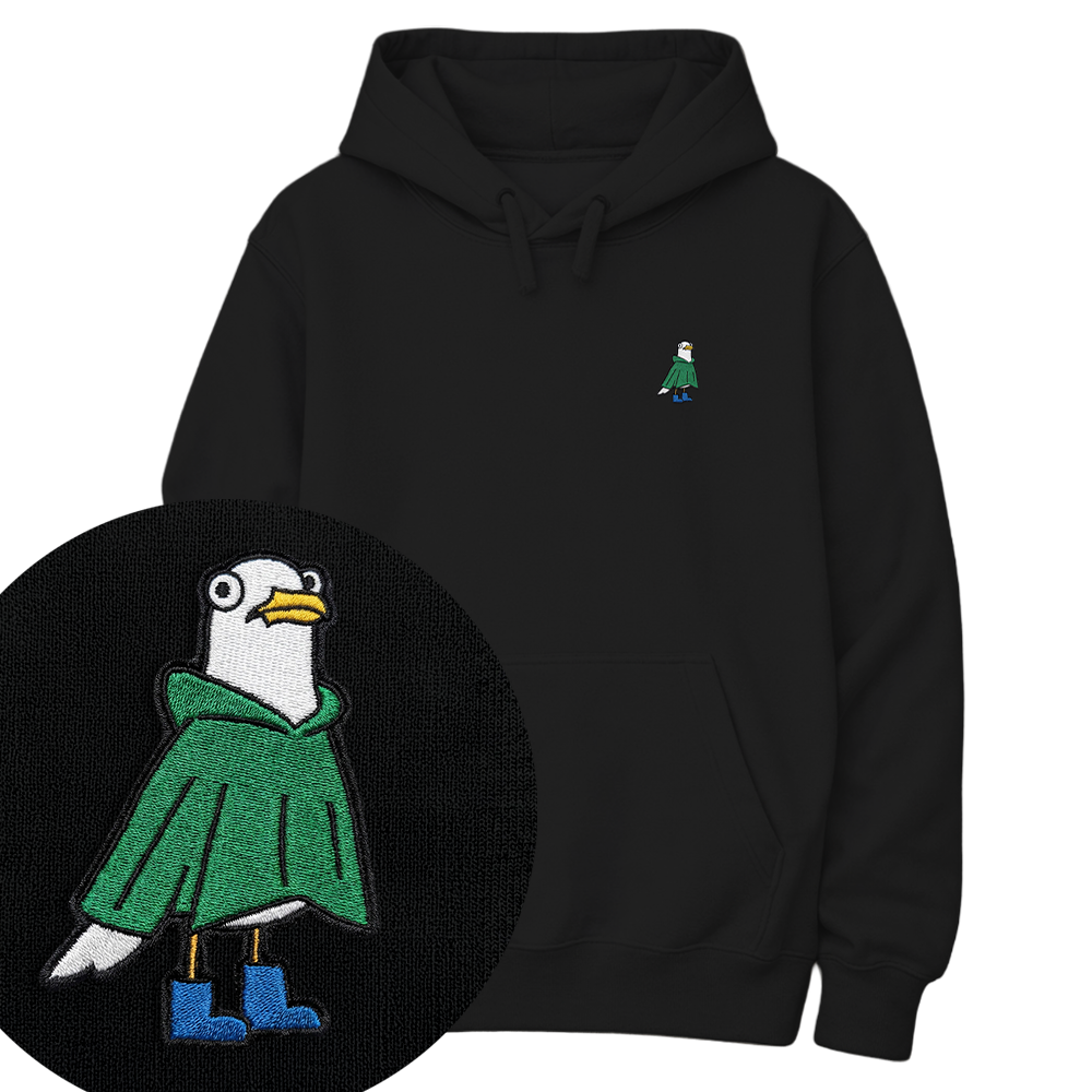 Regencape Möwe - Unisex Premium Hoodie | Bio-Baumwolle | Edler Stick