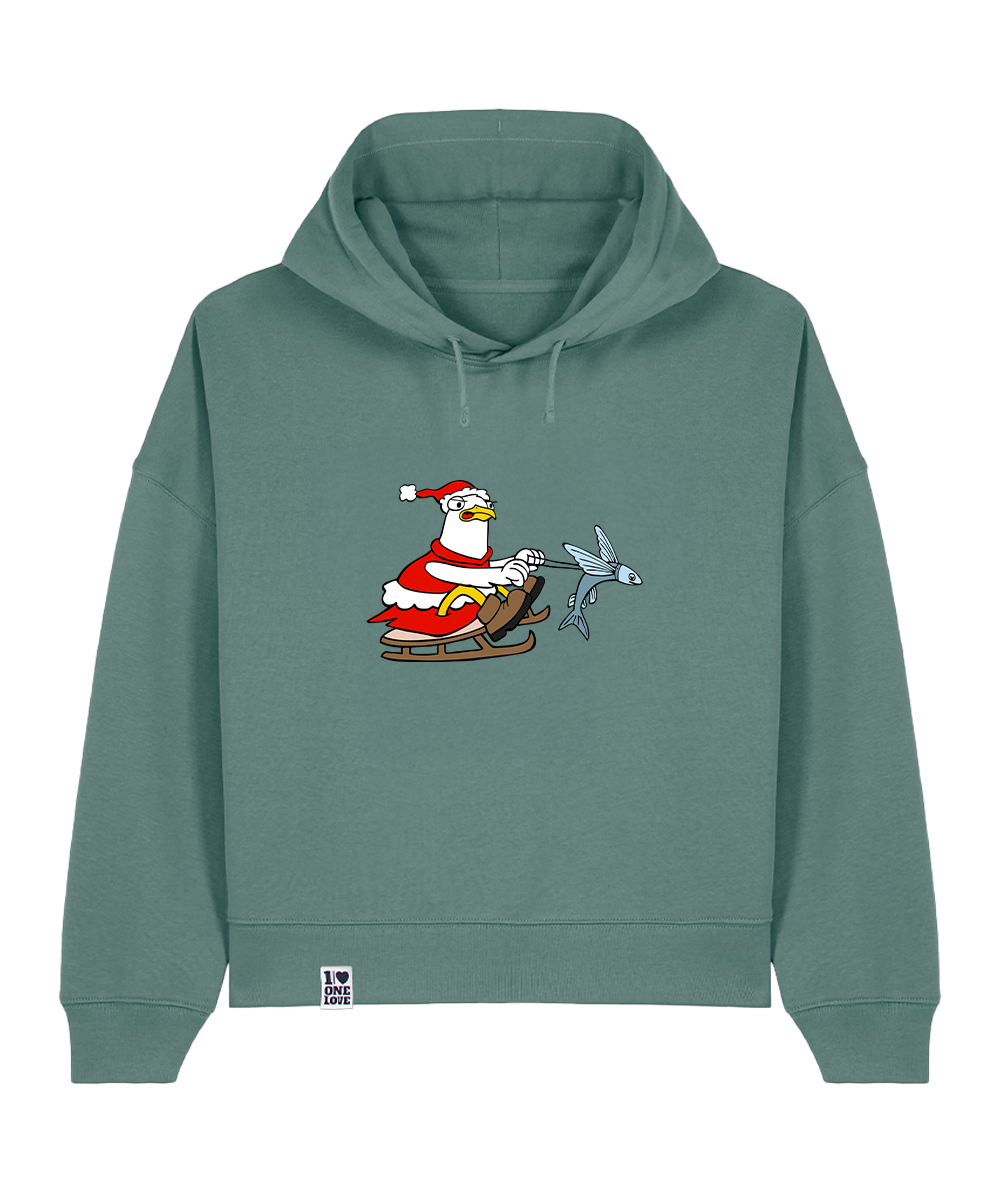Santa Möwe - Damen Premium Hoodie | Bio-Baumwolle | XMAS EDITION