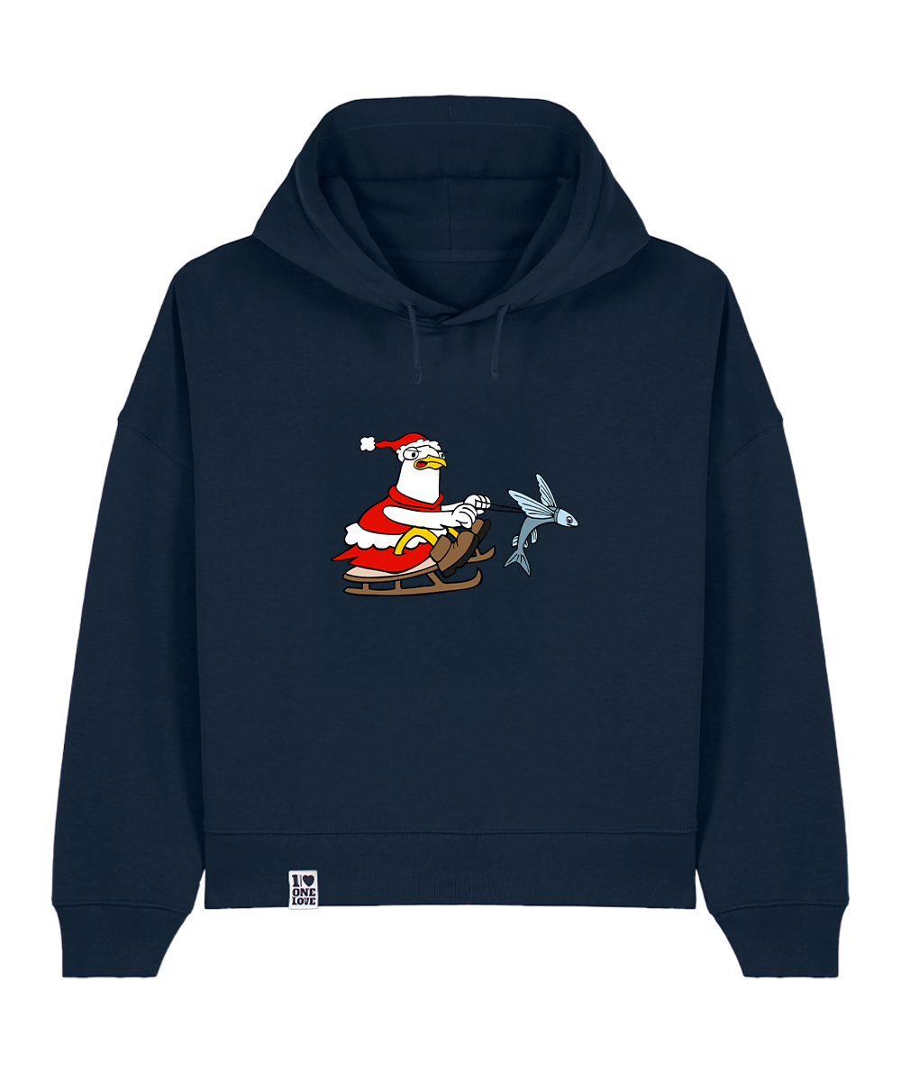 Santa Möwe - Damen Premium Hoodie | Bio-Baumwolle | XMAS EDITION