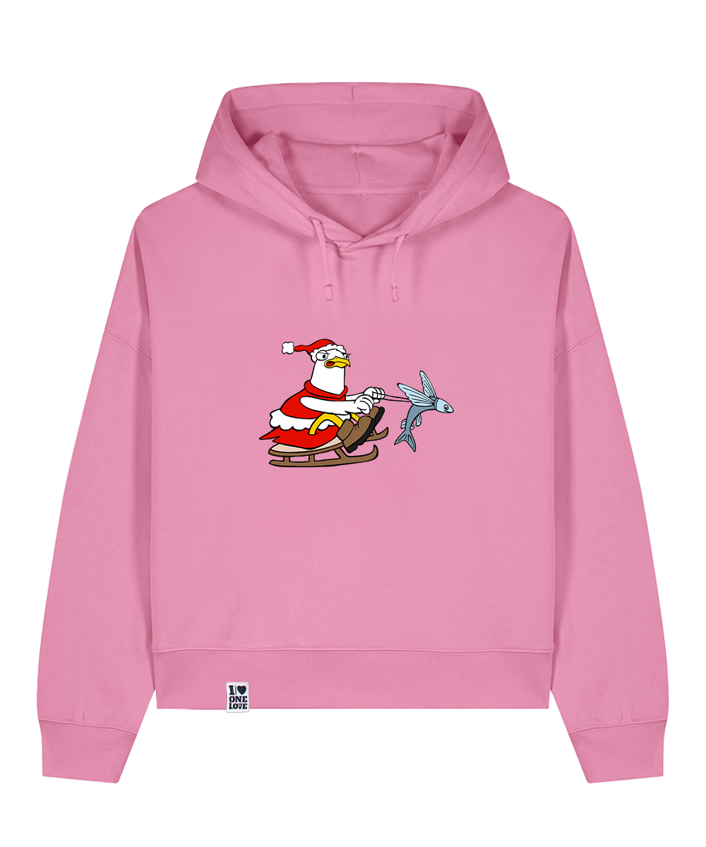 Santa Möwe - Damen Premium Hoodie | Bio-Baumwolle | XMAS EDITION