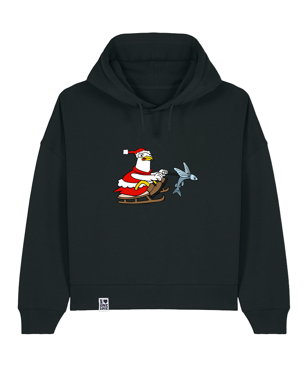 Santa Möwe - Damen Premium Hoodie | Bio-Baumwolle | XMAS EDITION