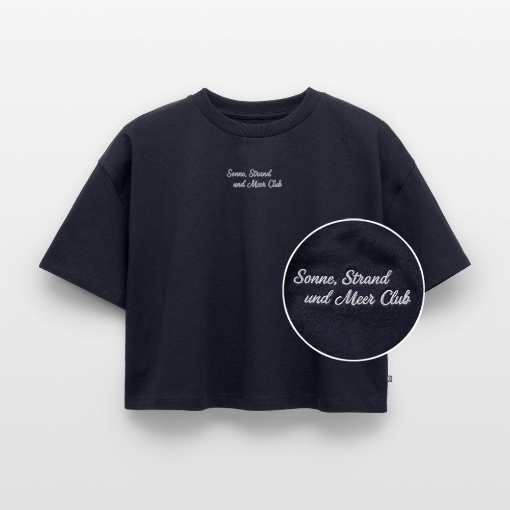 Sonne, Strand & Meer Club - Frauen Oversized Cropped T-Shirt