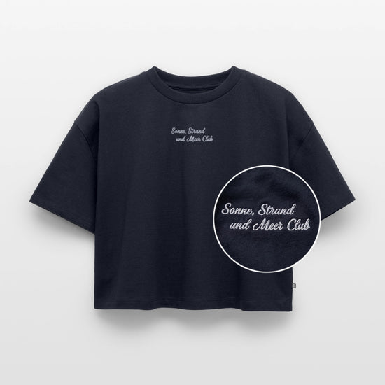 Sonne, Strand & Meer Club - Frauen Oversized Cropped T-Shirt