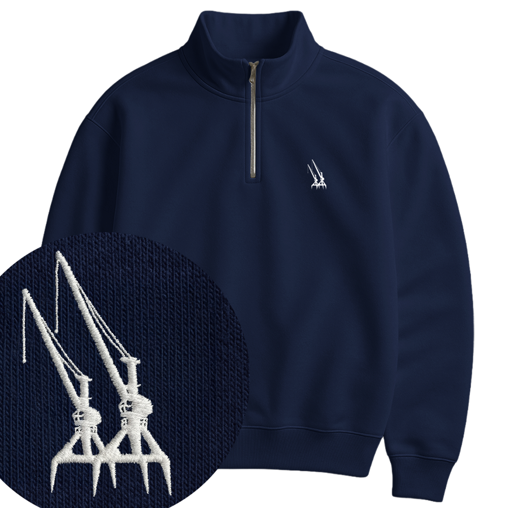 Stadthafen - Unisex Premium Zipper | 100% Bio-Baumwolle | Edler Stick