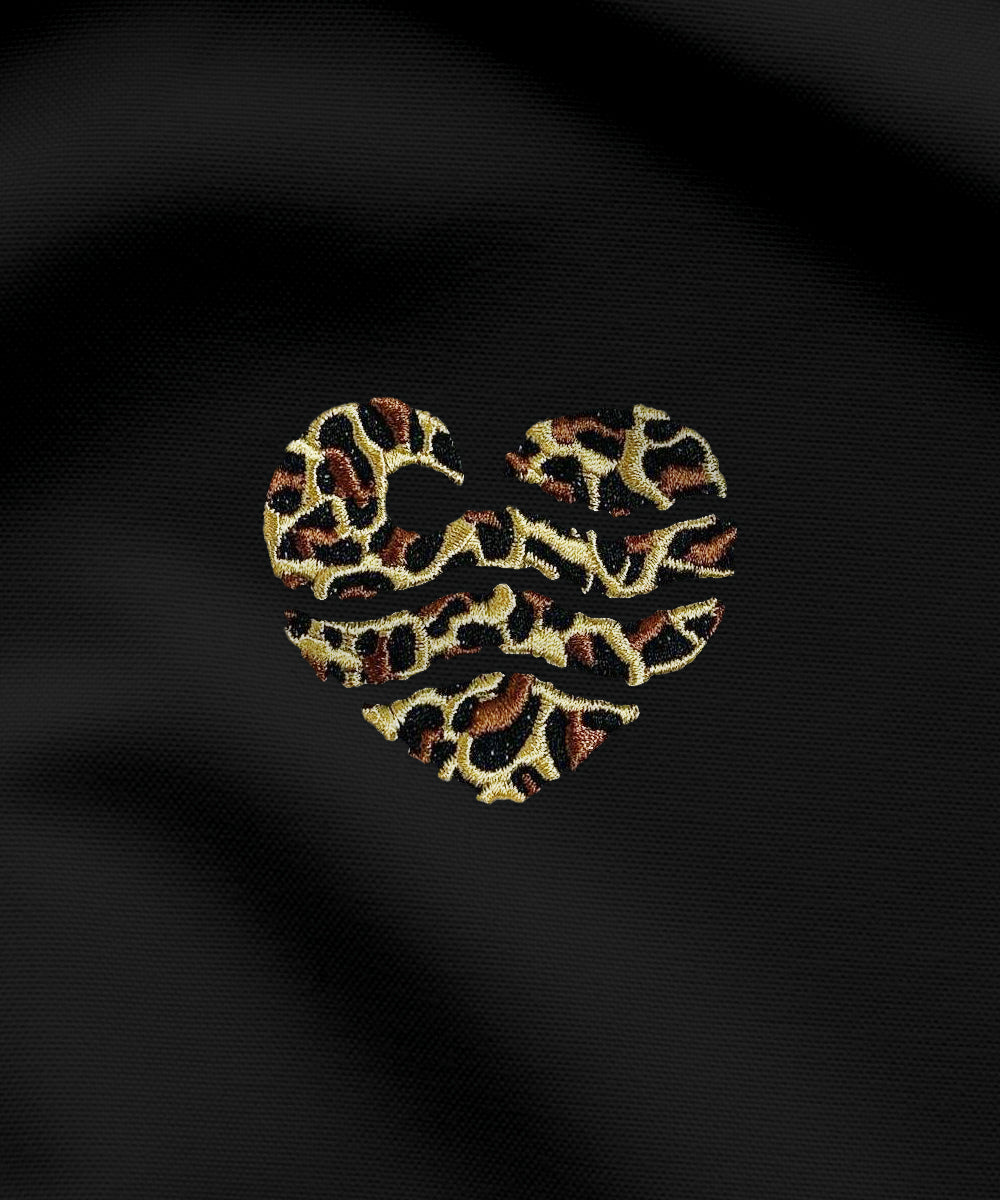 Leo-Wellenherz Stick - Damen Parka | Edler Stick