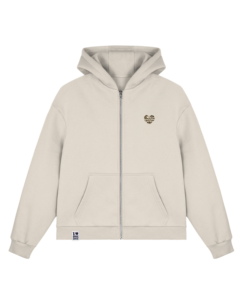 Leo Wellenherz - Sweatjacke | Bio-Baumwolle | Edler Stick