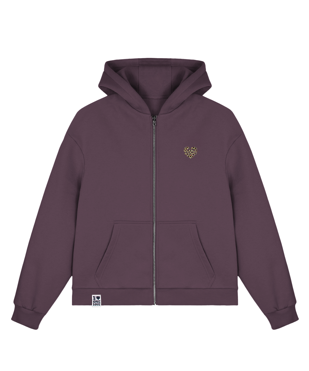 Leo Wellenherz - Sweatjacke | Bio-Baumwolle | Edler Stick