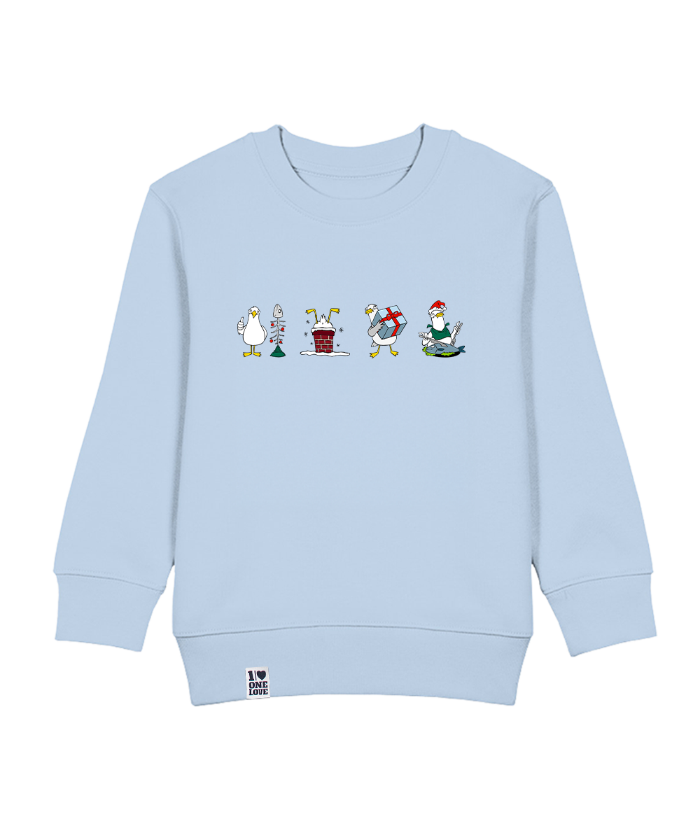 Xmas Möwen - Kids Sweater | Bio-Baumwolle | XMAS EDITION