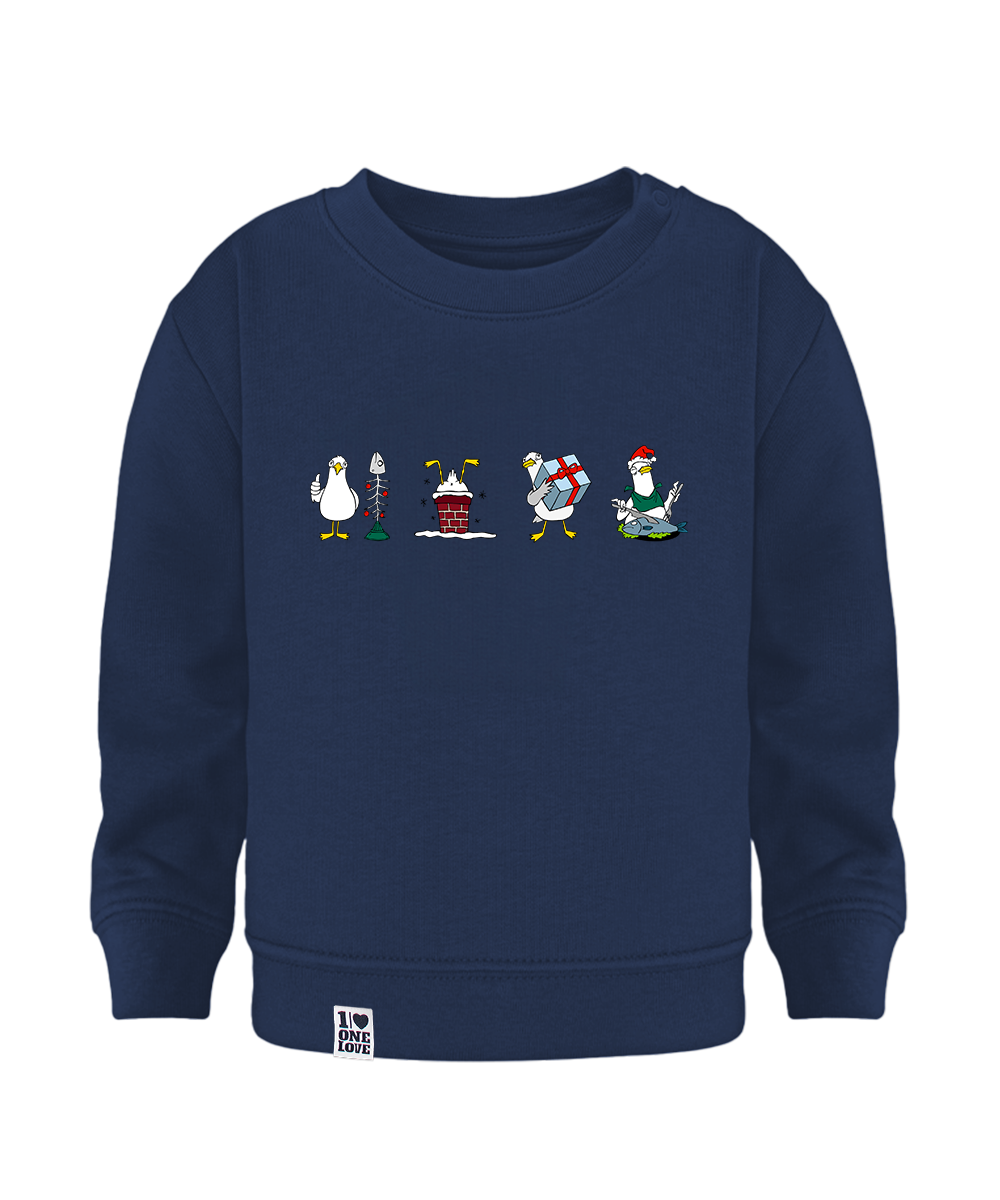 Xmas Möwen - Baby Sweater | Bio-Baumwolle | XMAS EDITION