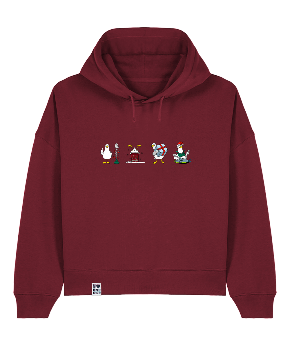 Xmas-Möwen - Damen Premium Hoodie | Bio-Baumwolle | XMAS EDITION