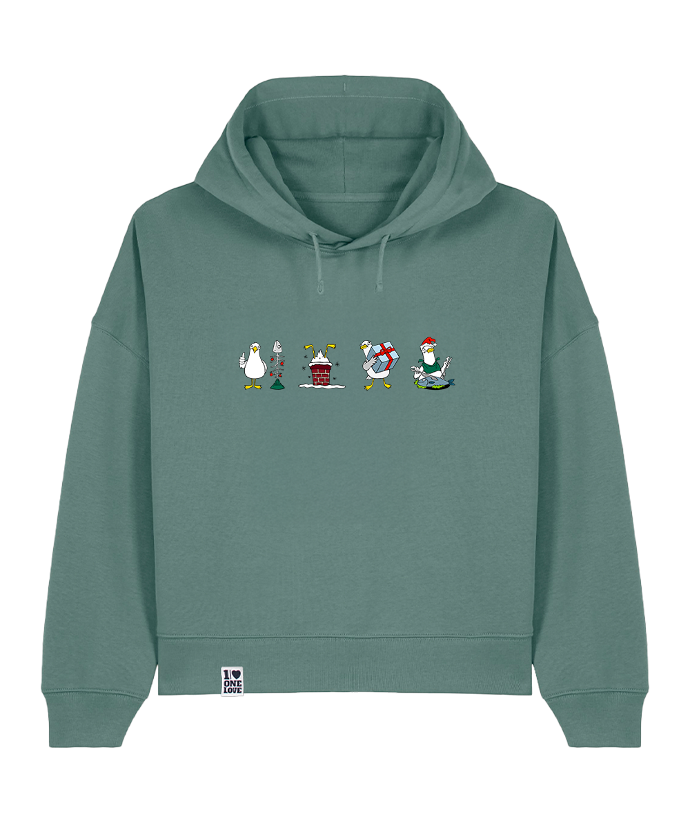 Xmas-Möwen - Damen Premium Hoodie | Bio-Baumwolle | XMAS EDITION